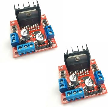 FainWan 2Packs L298N Motor Drive Controller Board Module Dual H Bridge DC Stepper for Ar-duino