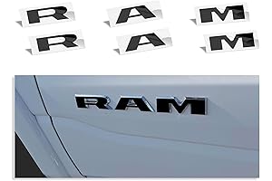 Premium Blacked Out RAM Door Emblem Overlays for Dodge Ram 1500