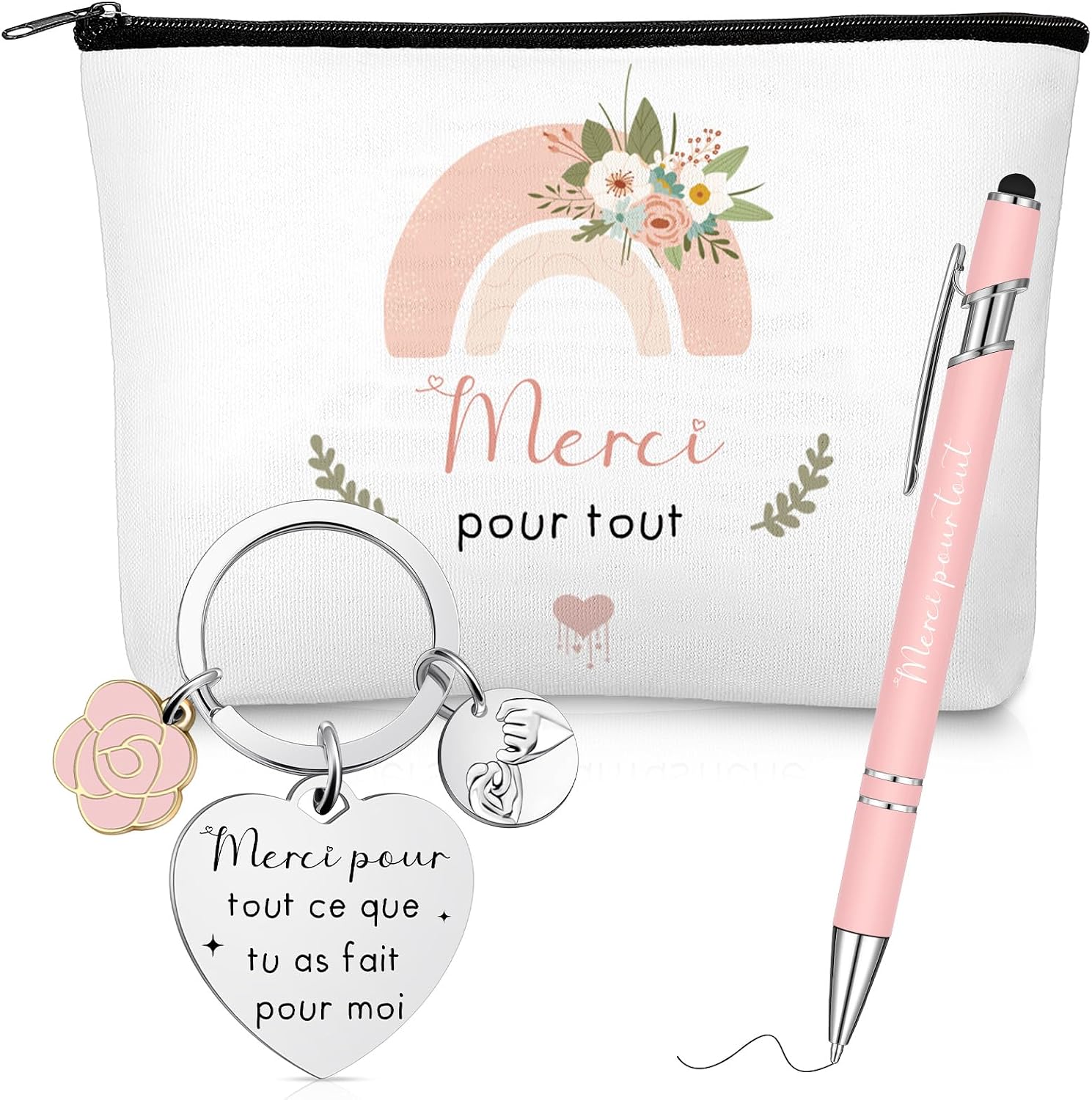 Coffret cadeau de remerciement « Merci » + stylo (Clabby)