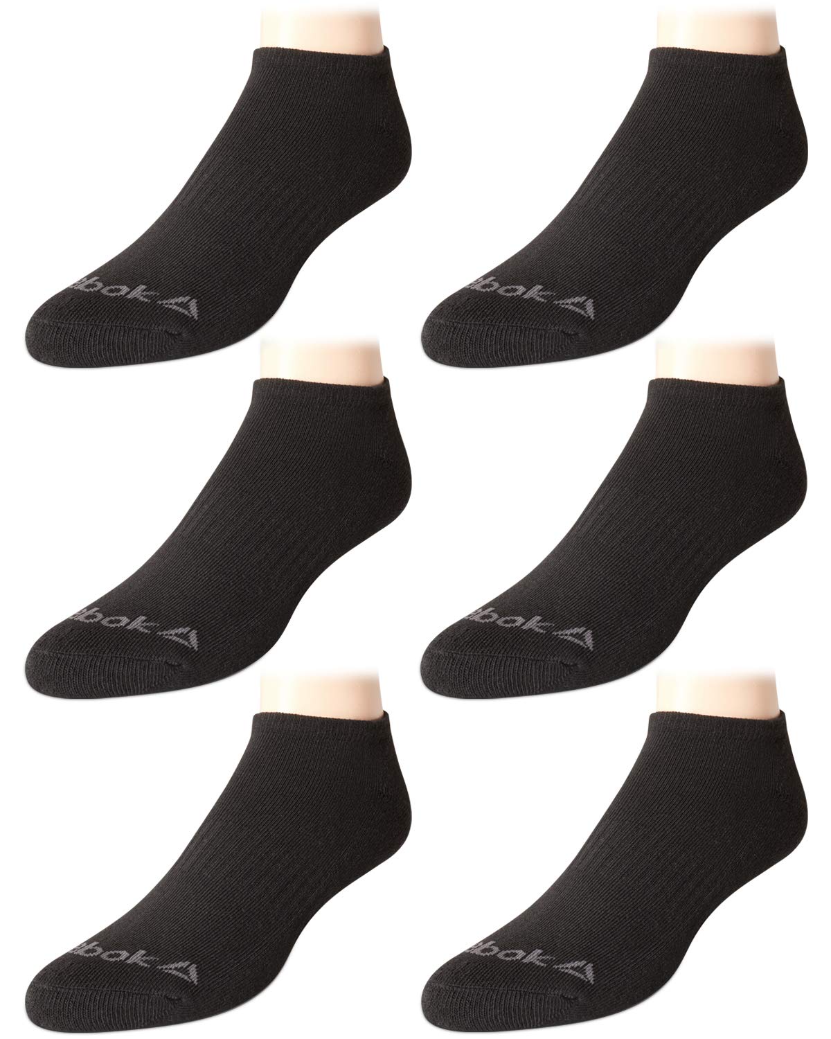 Mens’ Breathable No-Show Low Cut Basic Cushion Socks (6 Pack)