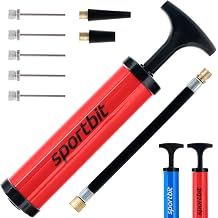 <span>SPORTBIT Ball Pump for Sports Balls - Push &amp; Pull Inflating System - Hand Pump for All Exercise Balls - Volleyball Pump, Basketball Inflator, Football &amp; Soccer Ball Air Pump</span>
