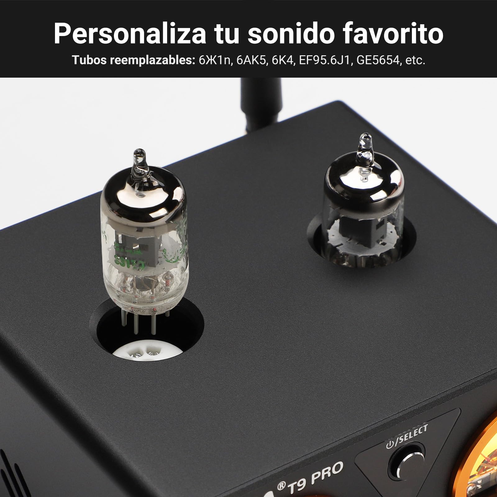 Amplificador de válvulas AIYIMA T9PRO JAN5725 100 W x 2 TPA3250 Estéreo USB DAC Amp QCC3040 Bluetooth aptX HD COAX/OPT Amplificadores digitales de audio doméstico Hi-Fi con medidor VU