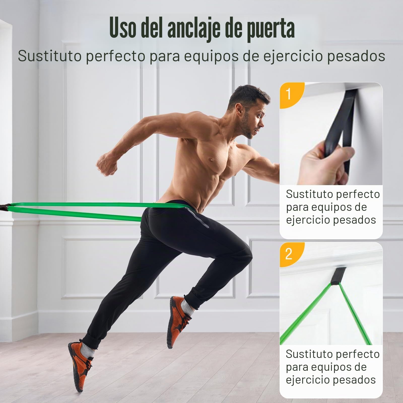 Banda de Resistencia para dominadas, Banda de látex, Banda elástica de Entrenamiento, Banda de Fitness roja para Entrenamiento, Unisex, Ideal para el hogar, Gimnasio, Yoga,