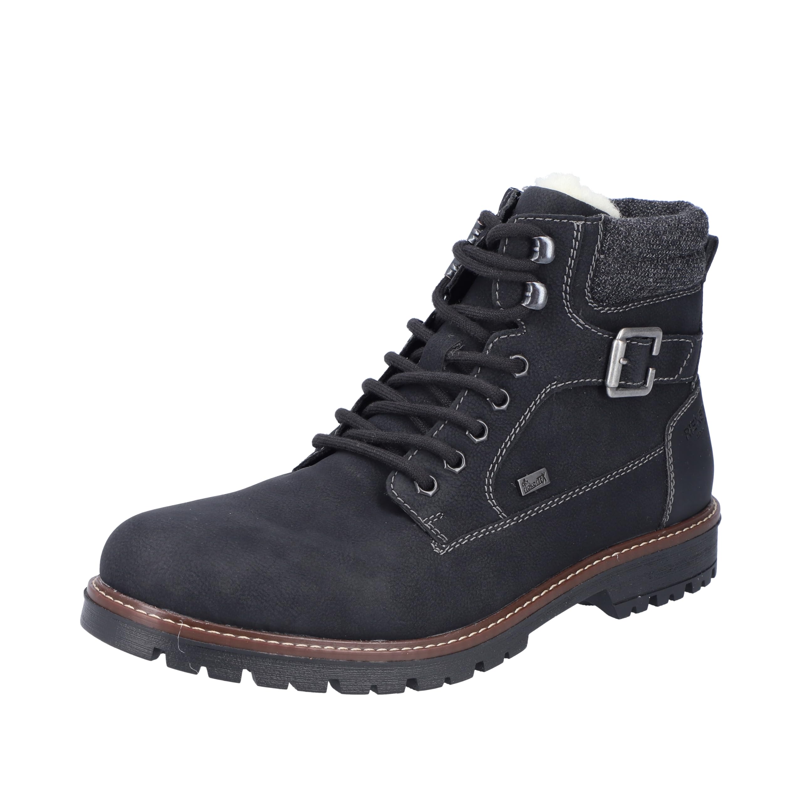 Rieker Men's F3642 Lace-up Boots, Black, 10.5 UK