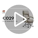 EMIAH Office Chair with Foot Rest, Ergonomic Executive Office Chair with Arms, Reclining High Back PU Leather Comfy Swivel Computer Desk Chairs with Wheels and Lumbar Support for Home Office, Beige - Image 8