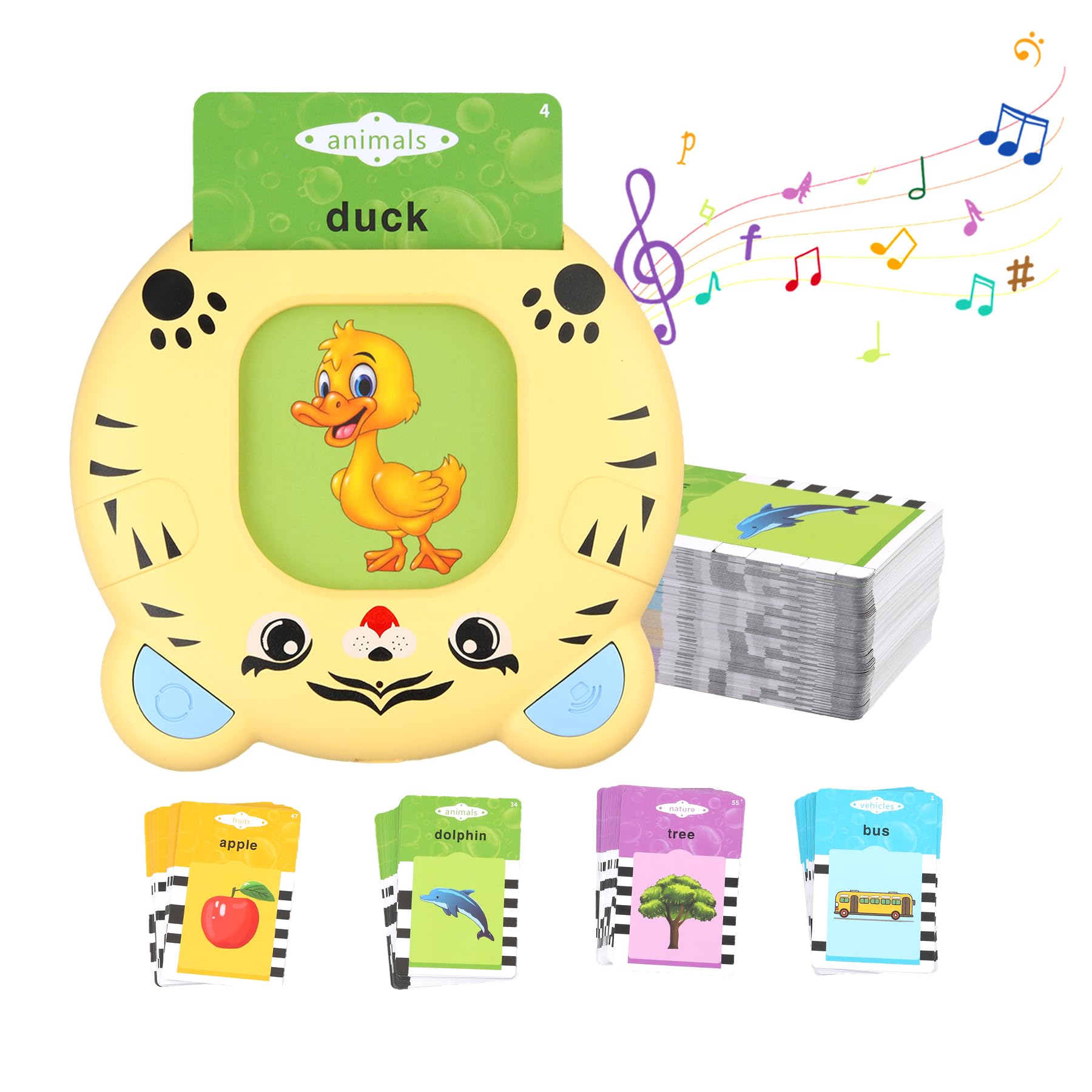 Toddler Talking Spelling Phonics Flash Cards - Speech Therapy Autism Learning Activities Educational Toy