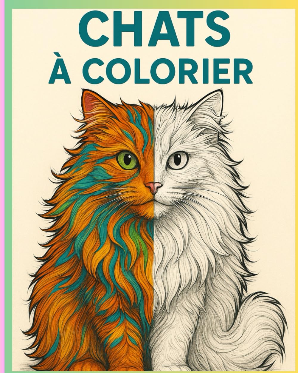 coloriage pour les amoureux des chats: coloriage Chats