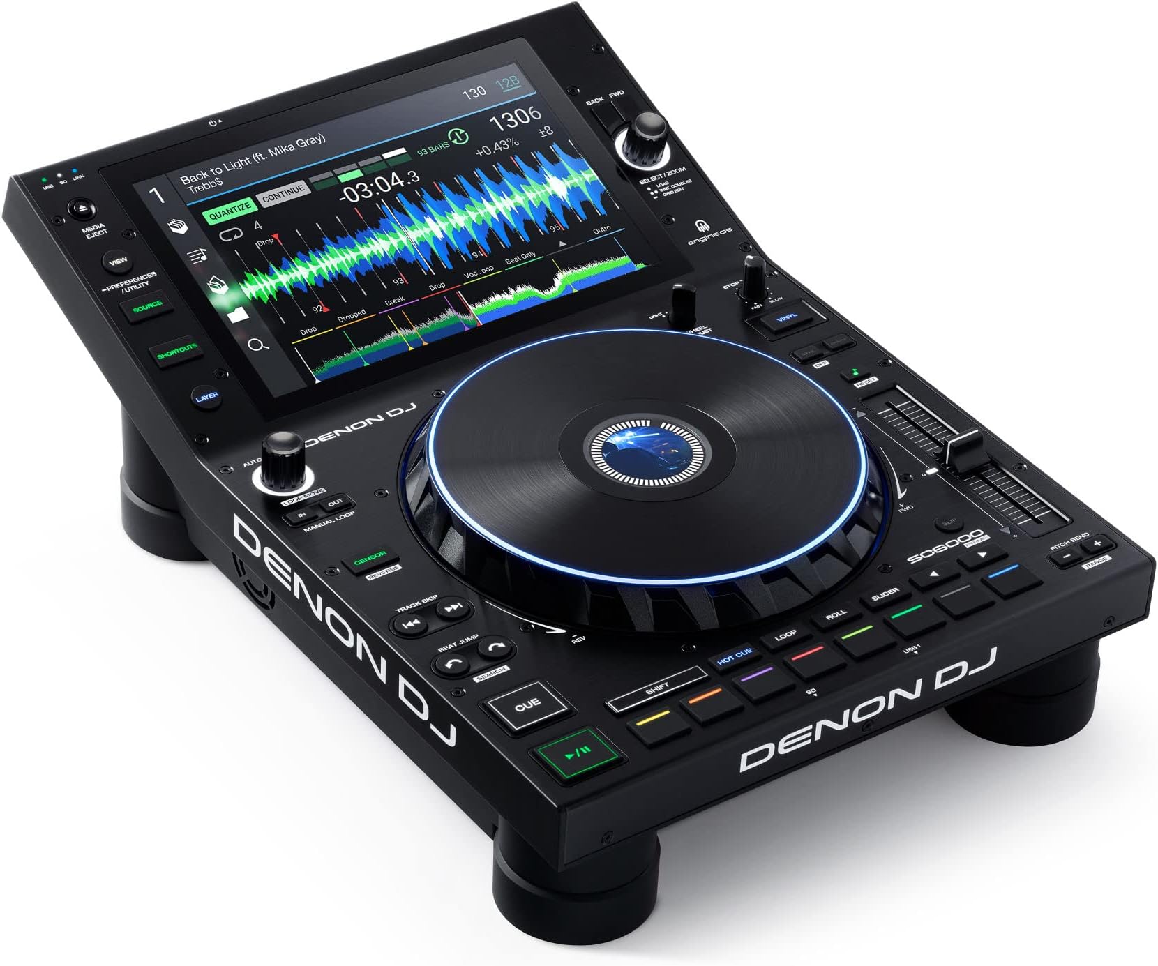 Denon DJ SC6000 PRIME – Professional Standalone DJ Media Player with WiFi Music Streaming and 10.1-Inch Touchscreen
