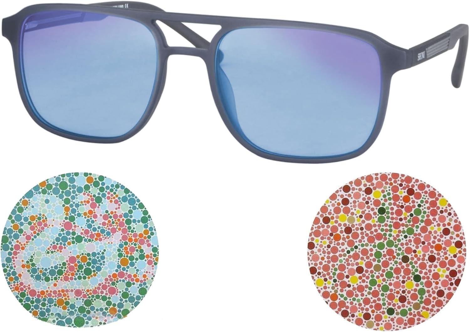 SHINU ColorBlind Glasses for Men Color Blindness Red-Green Glasses Men Color-blind Eyeglasses Color Vision Weakness-SH053CB