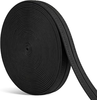 Dansydaisy 25 Yard Marine Vinyl Upholstery Trim Black Outdoor Fabric Upholstery Fabric for Boat Auto