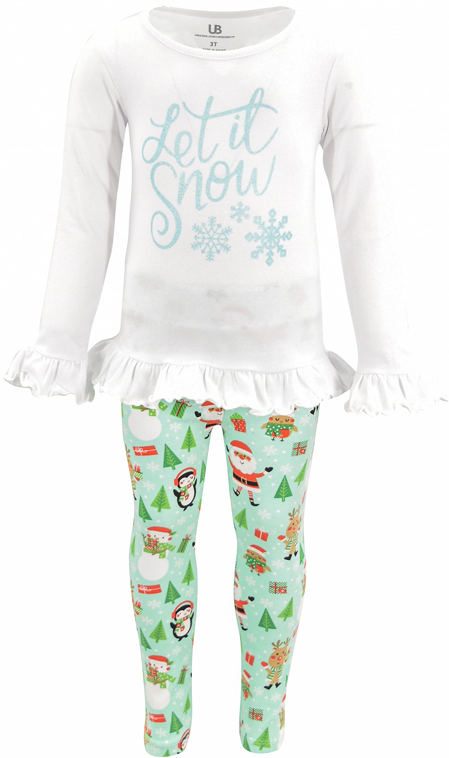 Baby Girl “LOVE” Knit Winter Dress Set with Striped Leggings & Accessories main image 1