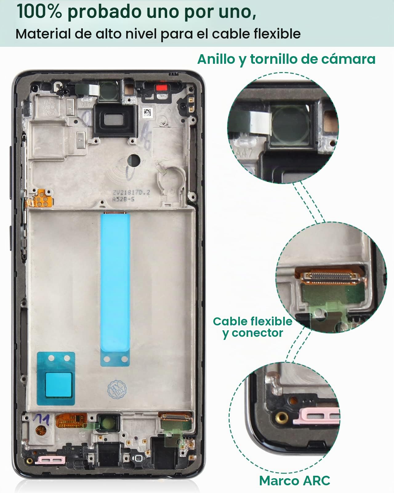 Pantalla TFT para Samsung Galaxy A52 5G de repuesto para Galaxy A52 5G LCD para Samsung A52 5G digitalizador para SM-A526B SM-A526U, pantalla táctil, pieza de reparación con marco (sin huellas
