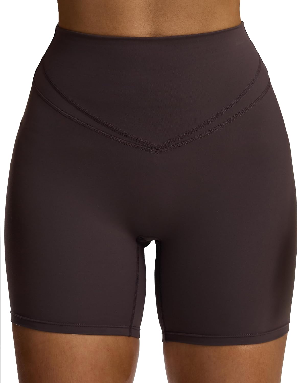 Aoxjox Siren Workout Biker Shorts for Women Tummy Control High Waisted Hidden Scrunch Athletic Gym Running Yoga Short 6″