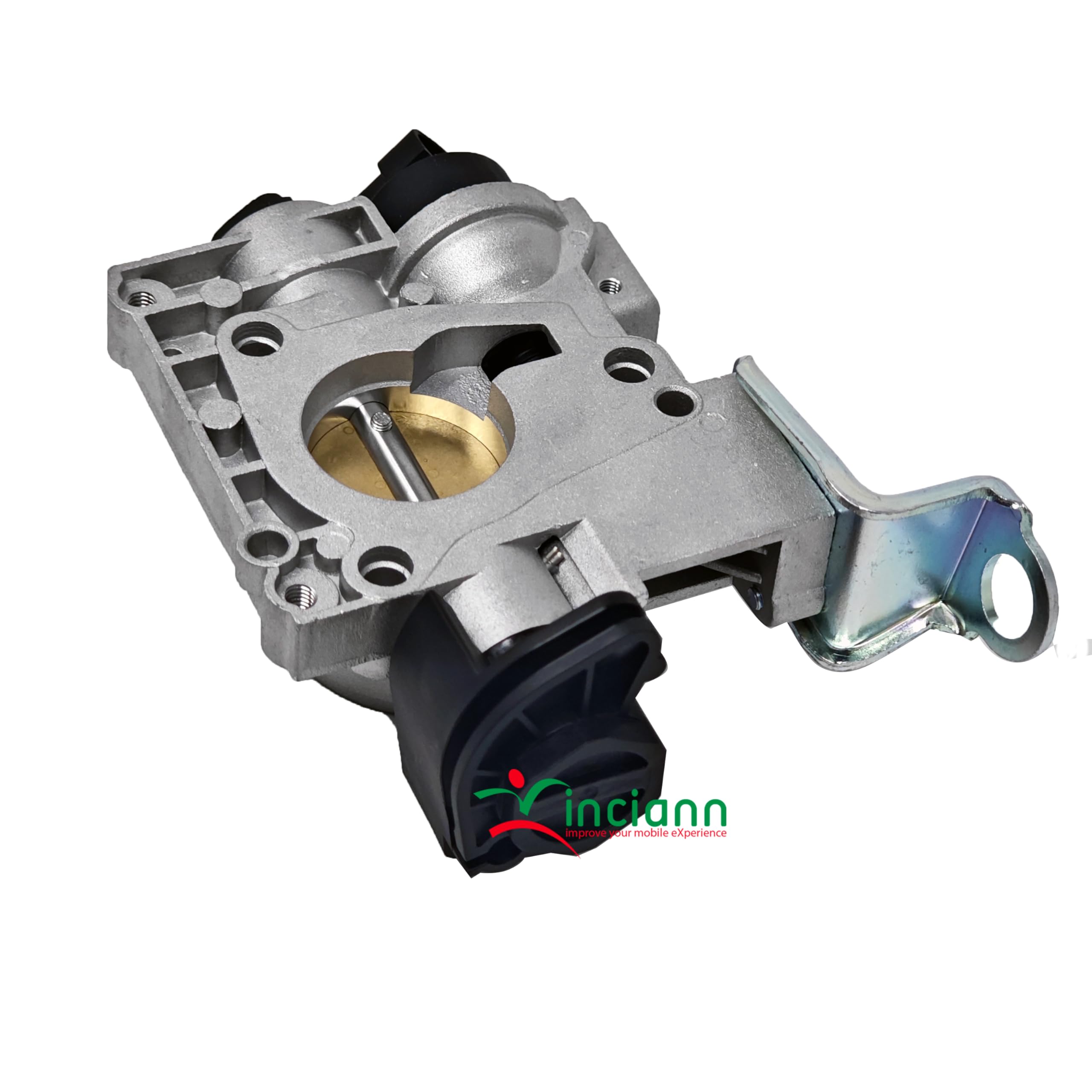 Valvola farfalla corpo farfallato compatibile con codici 46781326 77363298 adatto a Punto II 188 1.2 Bipower 60cv compatibile con Panda II 169 1.2 69cv adatto a Ypsilon II 843 1.2 69cv ecc.