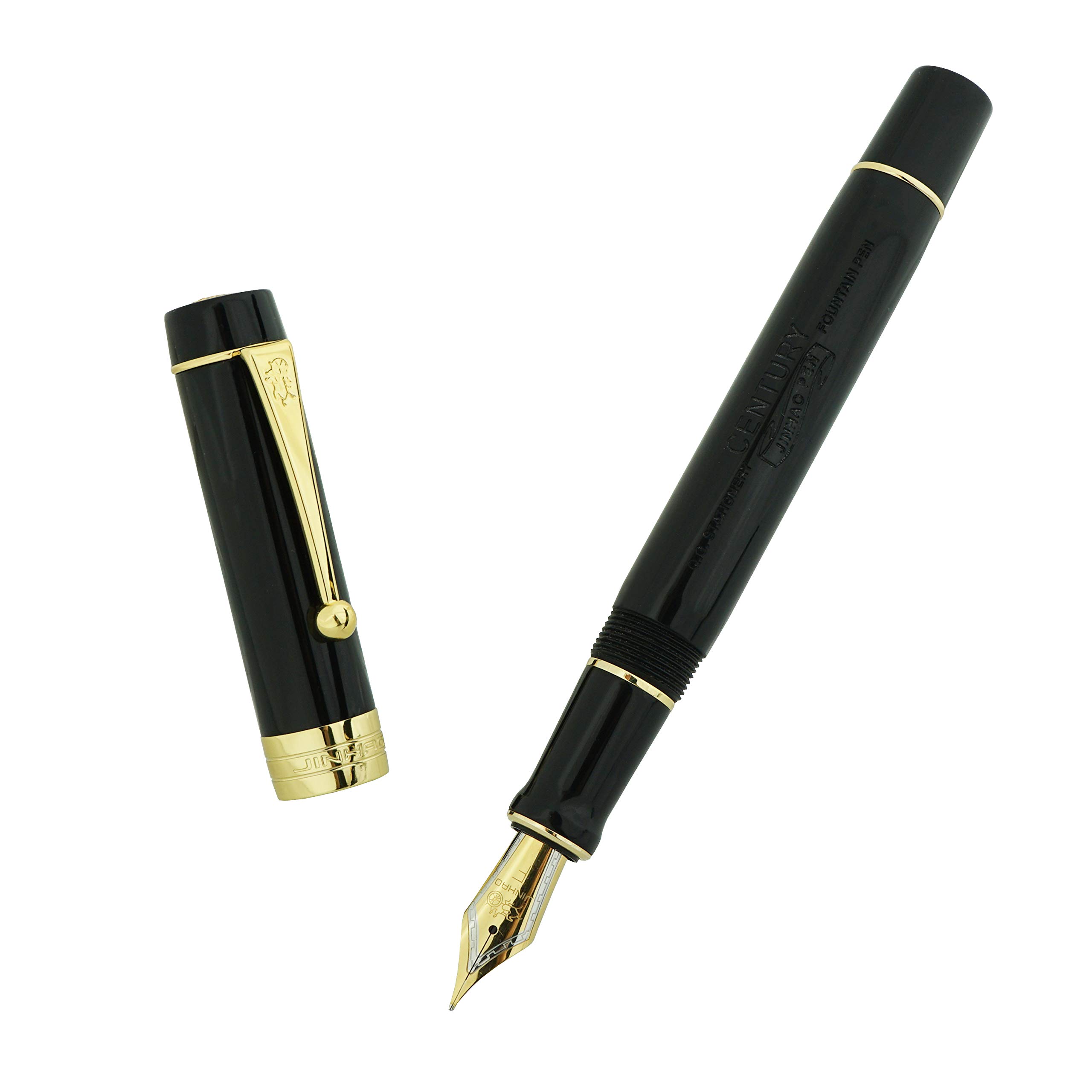 センチュリー万年筆 ロジウムフィニッシュ ブラックダイヤモンド