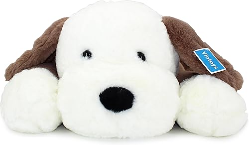 Miniatura 2 de Almohada para abrazar para perros, peluche grande y suave para cachorros para niños y adultos, color marrón, 26 pulgadas