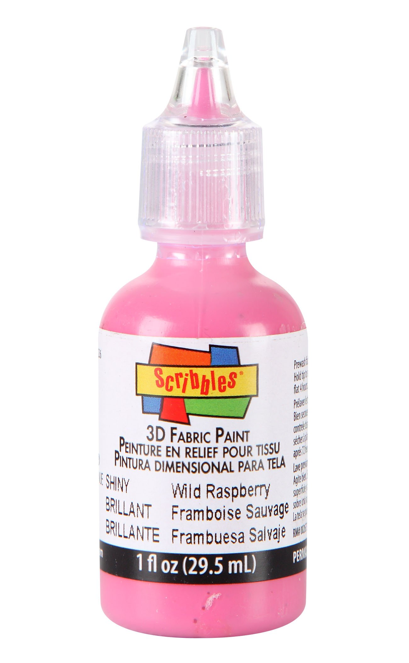 Pittura Tessile 3D Rosa Sorpresa | Vernice Per Stoffa Lucida 1 Oncia