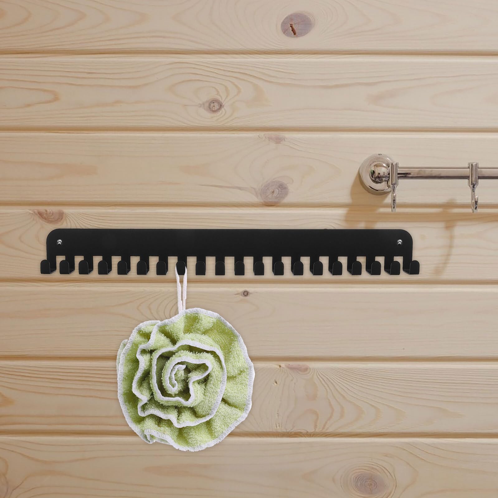 Wandmontierter Gymnastik-Medaillenhalter, Metalldisplay für Sportmedaillen, Bänder, Auszeichnungen und Lätzchen, einfache Installation, perfekt für Sportler und Trainer