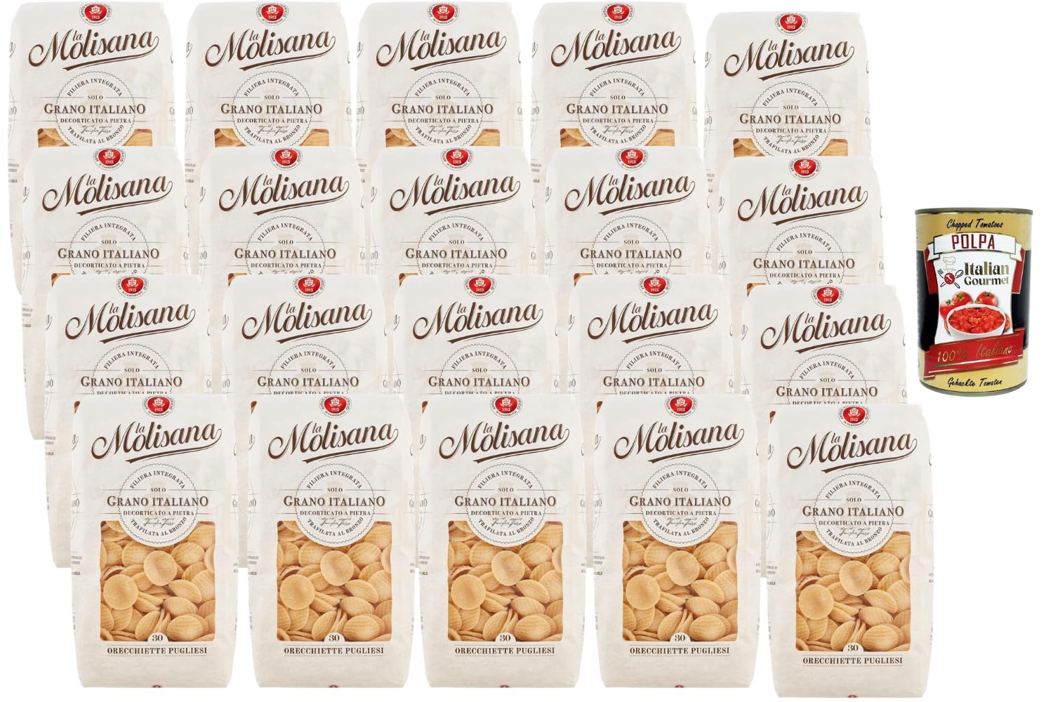 Italian Gourmet Orecchiette Pugliesi 20 x 500g + Polpa offerte