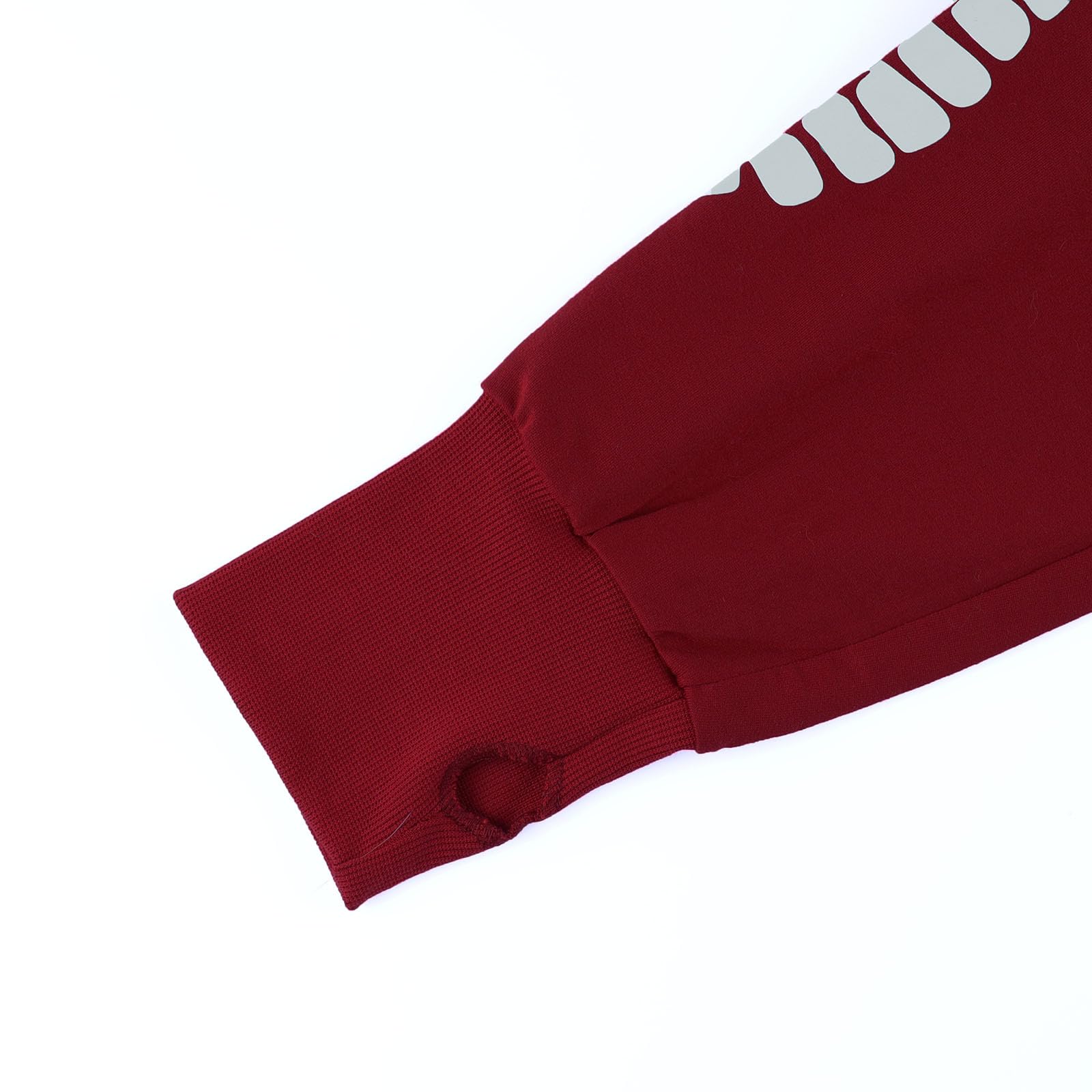Felpa con cappuccio da donna con stampa riflettente gotica e riflettente crop top pullover felpa con catena da donna gotico punk felpa con cappuccio