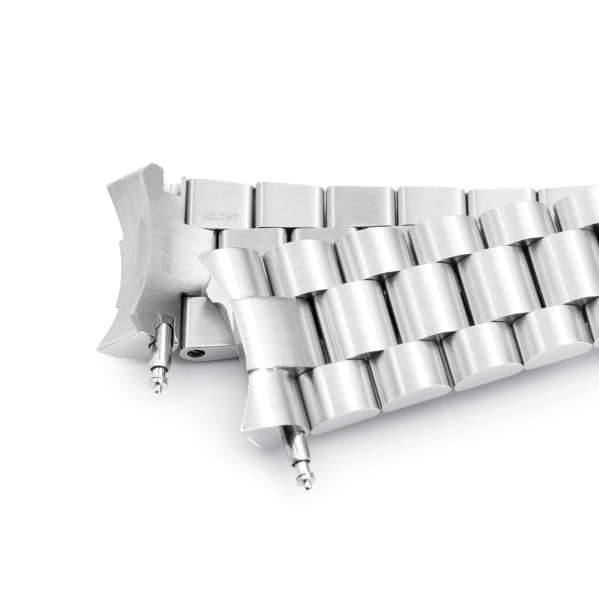 MiLTAT Endmill - Correa de reloj de metal compatible con Seiko SKX007 SKX009, 22 mm 316L SS