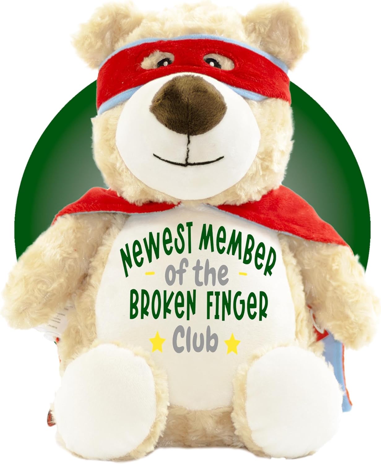 Broken Finger Gifts for Kids - Personalized 17" Broken Finger Stuffed Animal - Funny Injured Finger Must Haves - Fractured Finger Get Well Soon Gifts for Children