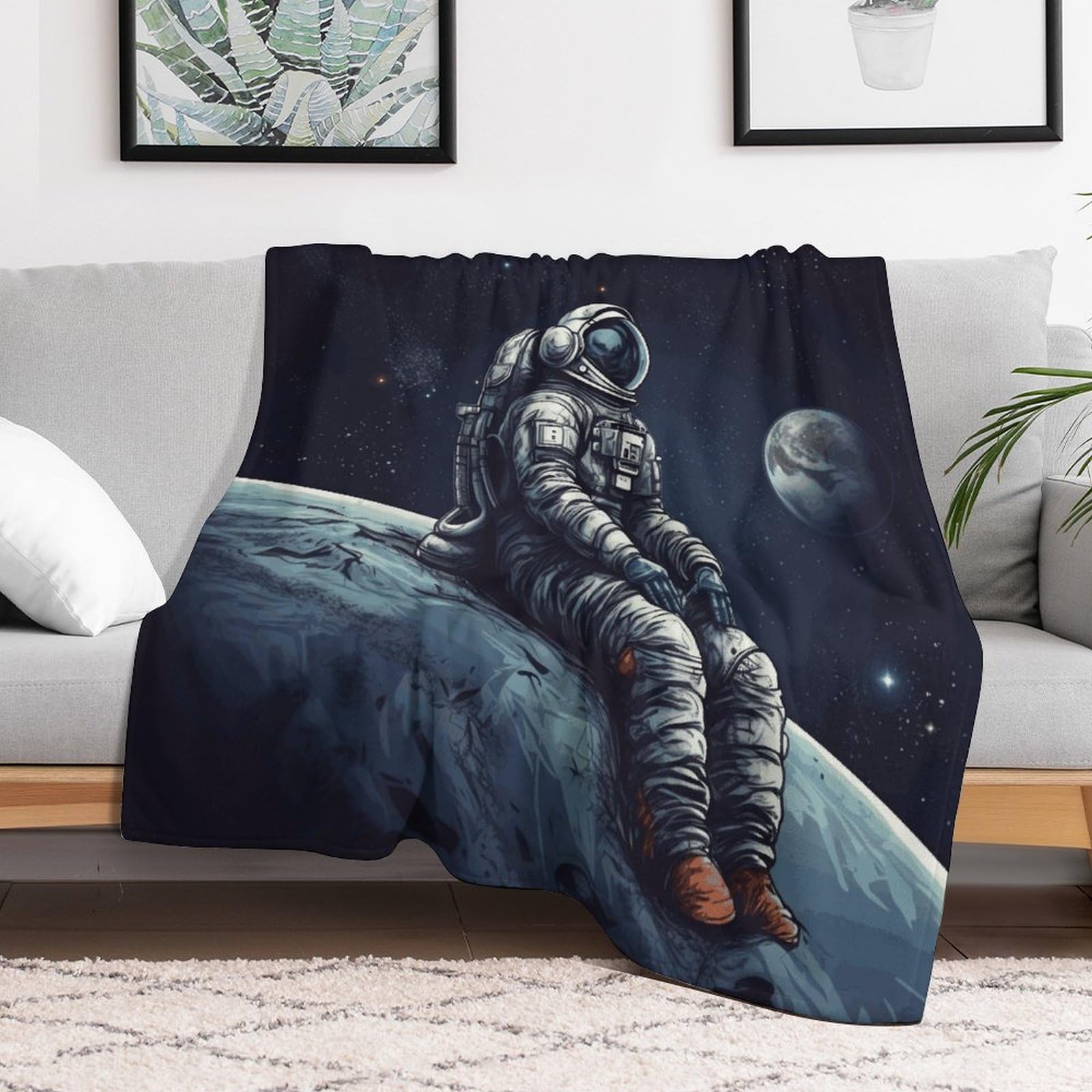 Couverture en micro polaire idéale sous la climatisation du salon ou de la chambre