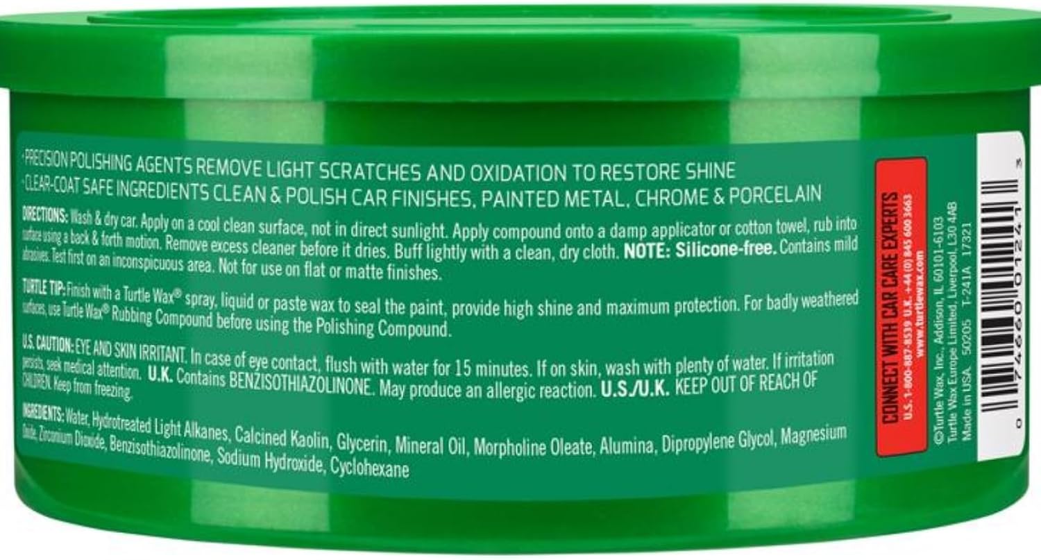 Polishing Compound 10.5 oz Bundle with Microfiber Cloth – Restores Faded Finishes, Removes Oxidation and Stains, Enhances Shine – Gift Set (3 Items)