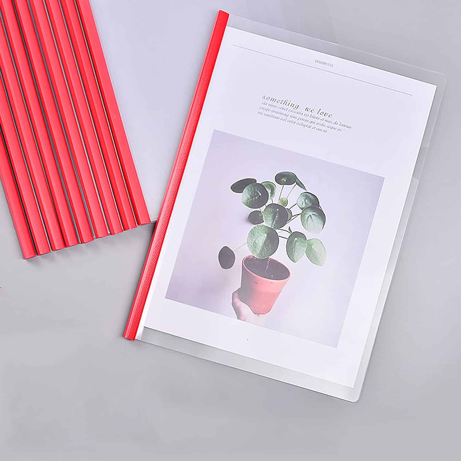 ZLYY Plastic File Folder 10mm Sliding Bar Report Covers