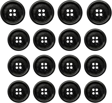 Premium Suit Buttons 16 Pack, Upgraded 4-Hole Sew On Set