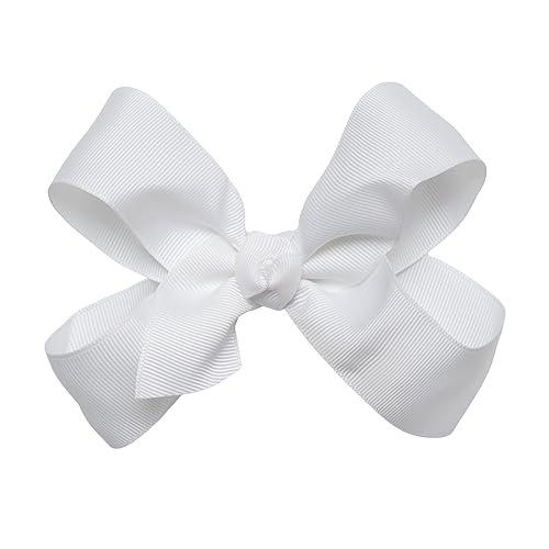 Miniatura 1 de HAIRBOWS - Lazo de grogrén para niñas con un nudo envolvente en el centro en una pinza para el cabello, para todas las edades y tipos de cabello,