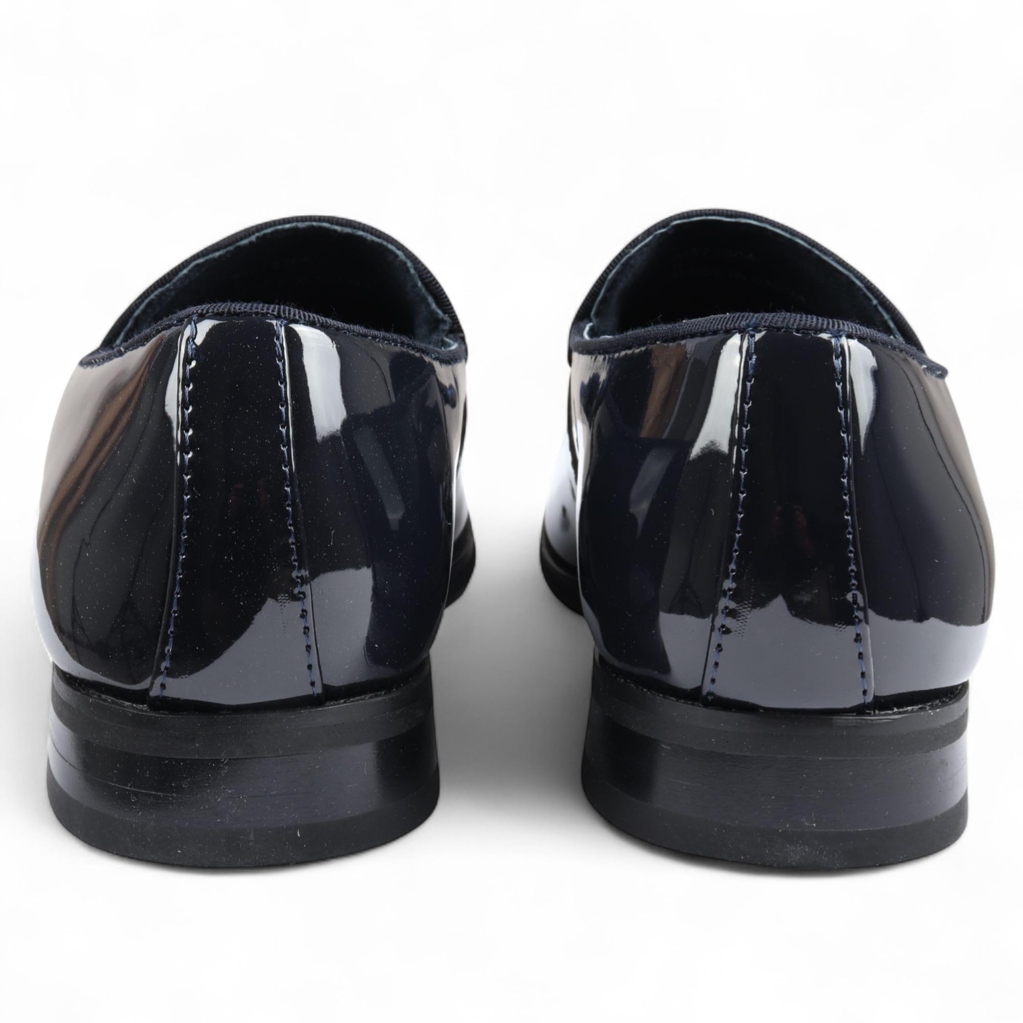 Mocasines Dolcetto para Hombre con Borlas de Terciopelo y Charol, Zapatos de Vestir Formales.