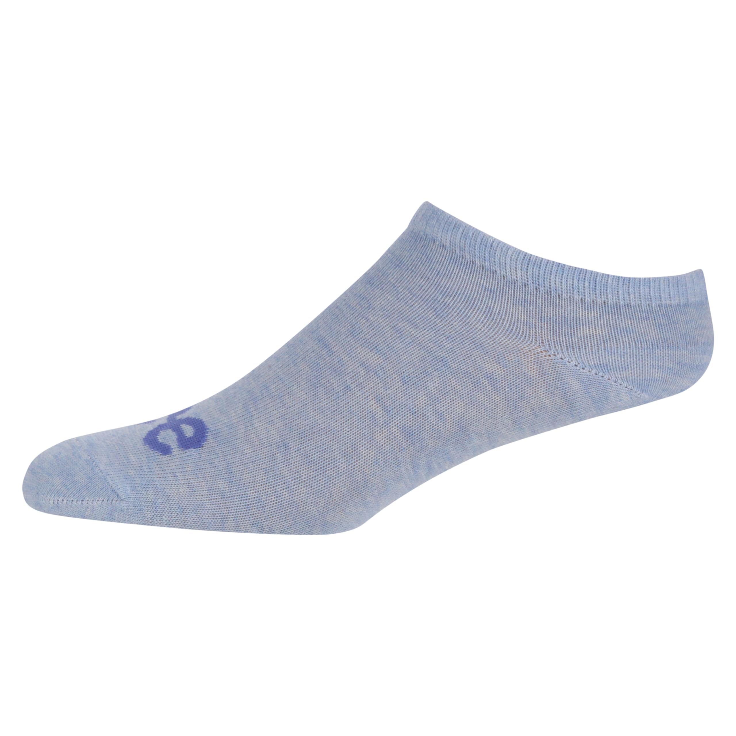 Lee Damskie skarpetki do kostki w kolorze denim/biały/niebieski, niski stan, designerskie skarpety do trenera, miękka, oddychająca mieszanka bawełny, rozmiar 4-7, opakowanie zbiorcze 3 szt, Jasny