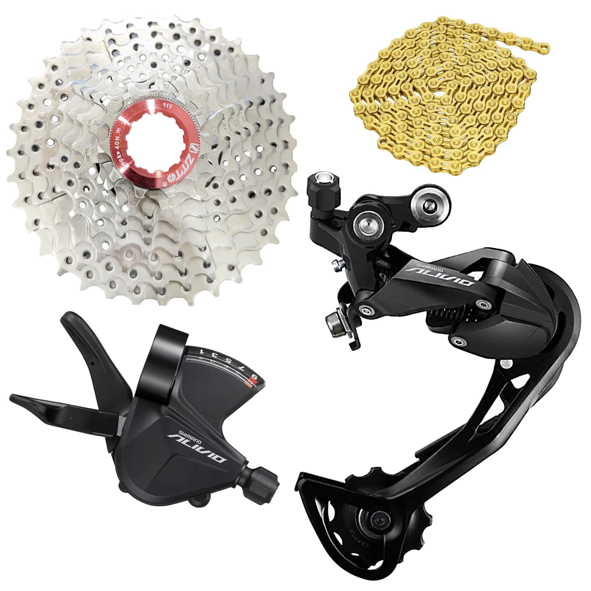 Amazon.com : Shimano Alivio Groupset for Mountain/Road Bike with