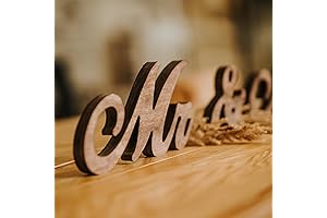 Mr and Mrs Sign: Rustic Elegance for Your Sweetheart Table