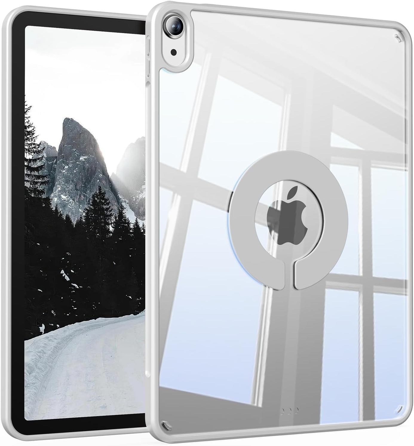 Clear Magnetic Case for iPad A16 11th/10th Gen, Gray