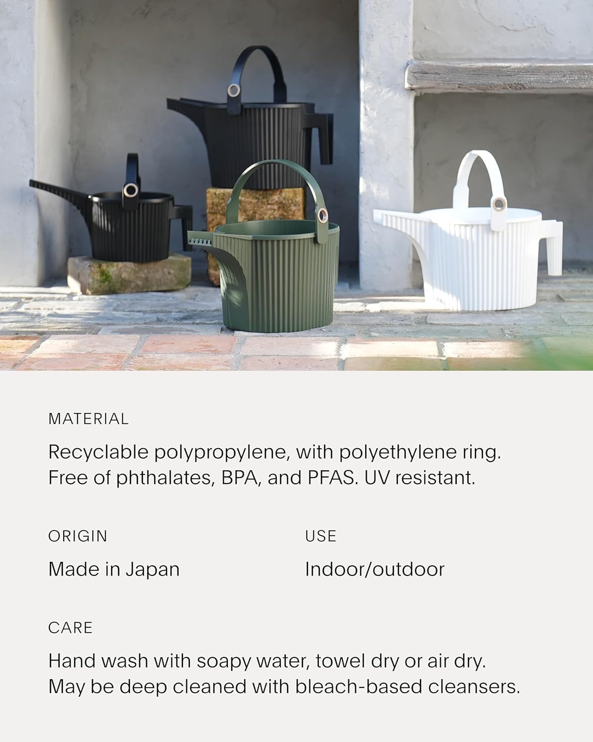 Hachiman Small Watering Can - 1.5 L Plant Watering Can with Widened Spout for Indoor and Outdoor Plants - Hands-Free Filling - 13.3" × 5.3"- Garden Green
