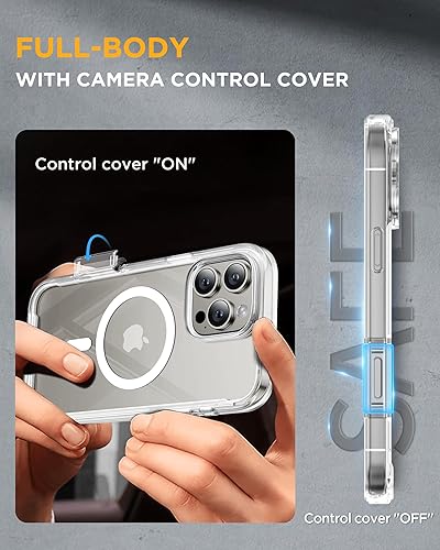 Miniatura 83 de Miracase Glass Series - Funda magnética para iPhone 15, compatible con MagSafe, de cuerpo completo, protector de pantalla de vidrio 9H integrado