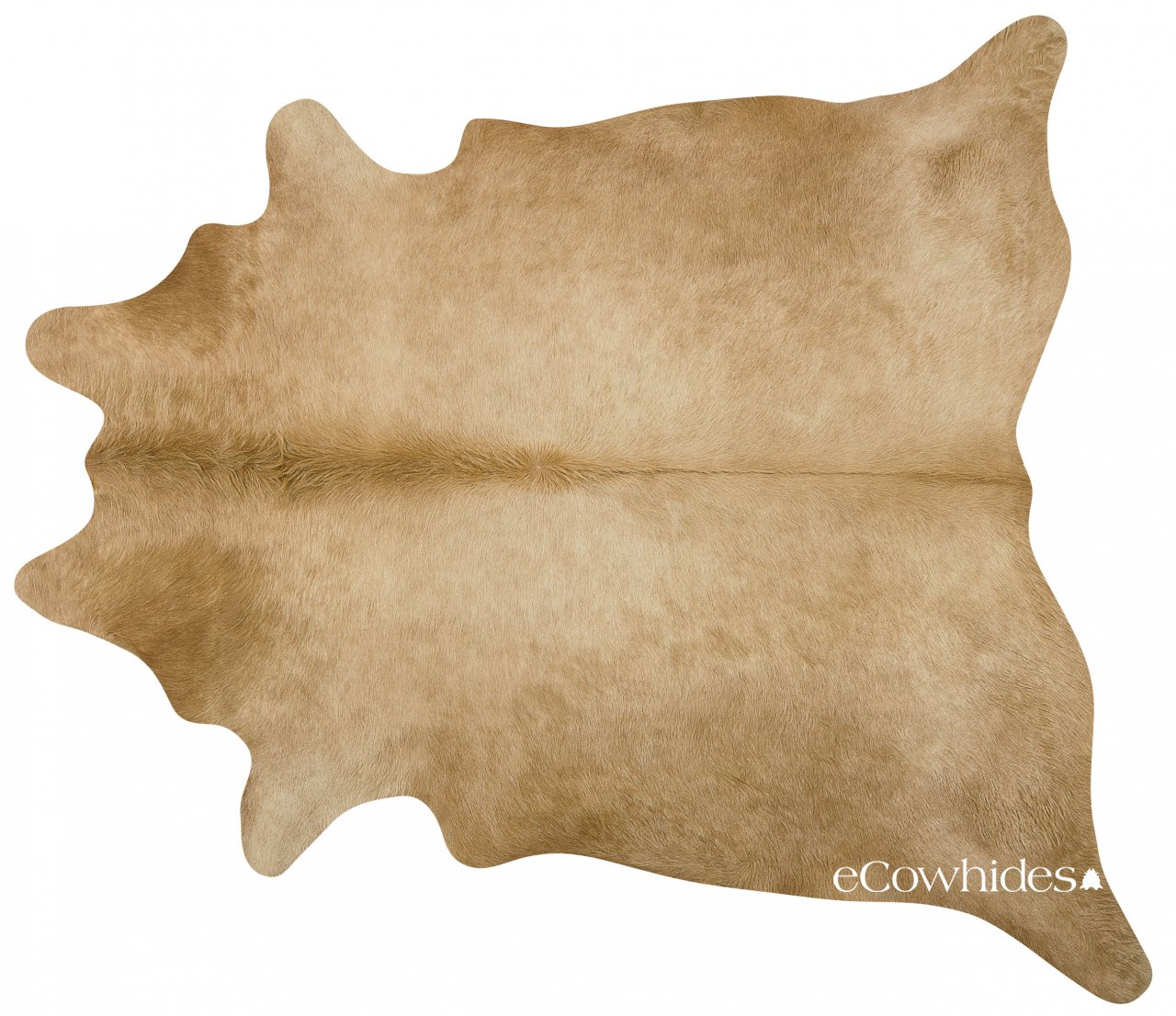 ecowhides Palomino 100% Genuine Brazilian Cowhide Rug - Brindle - Luxury Cowskin Cow Hide Leather Area Rug Home Decor (XL) 7 x 6 ft