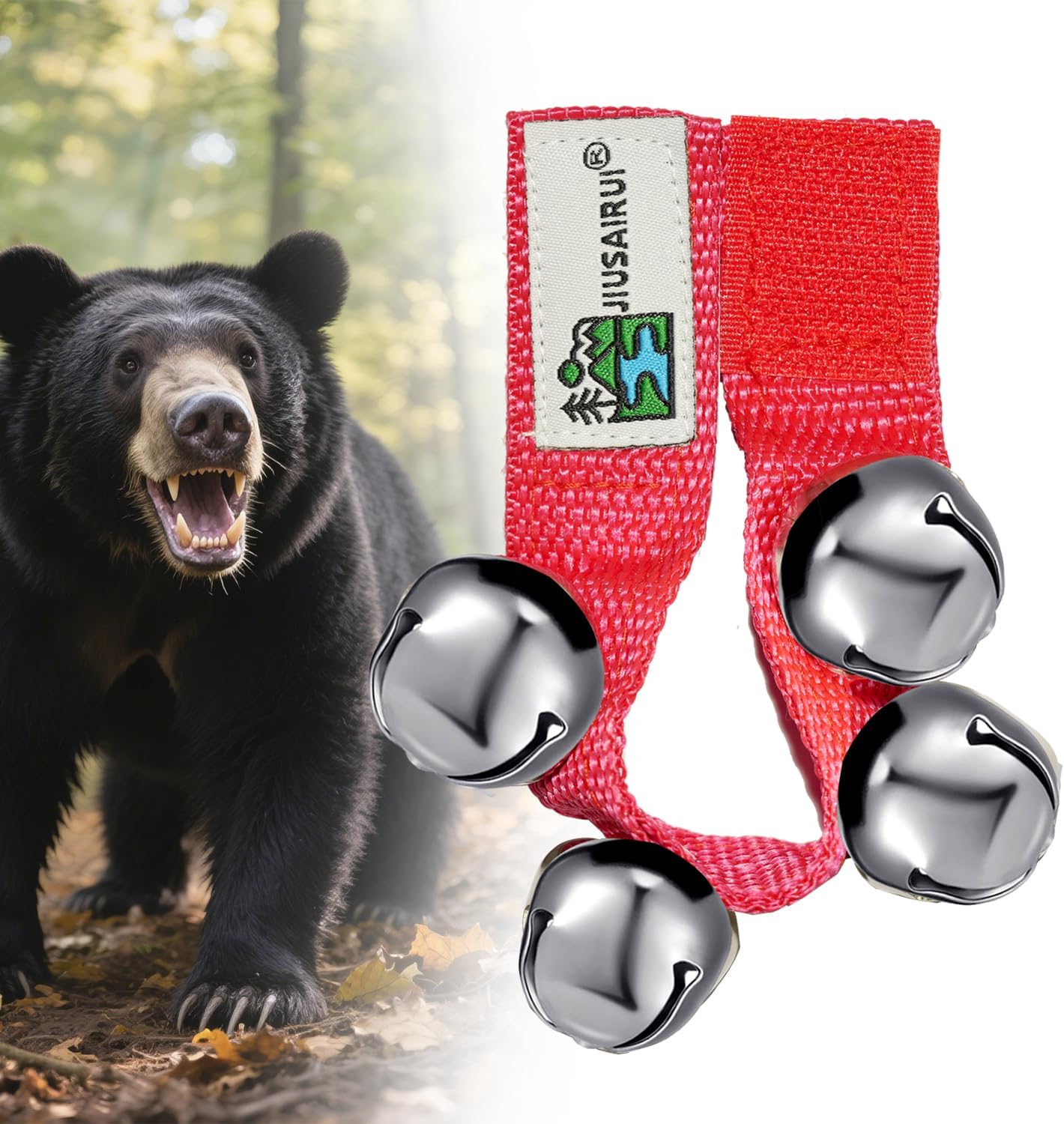 Outdoor Bear Bells for Hiking Safety: Bear Horn to Scare Bears Deterrent Devices for Dogs Biking Fishing Camping Climbing
