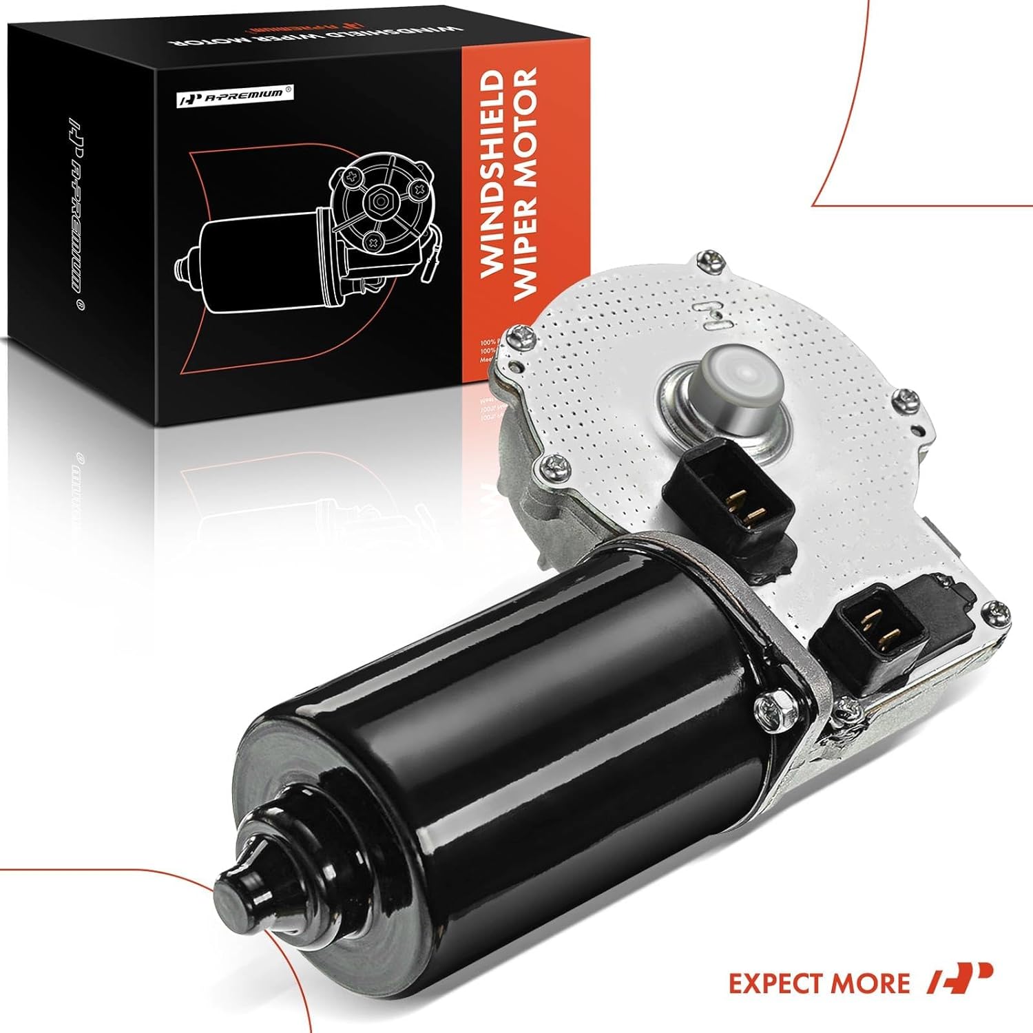 A-Premium Front Windshield Wiper Motor Compatible with Dodge & Plymouth Models - Grand Caravan/Town & Country/Caravan 1996-2000, Grand Voyager, Voyager, Mini Passenger Van, 4-Pin