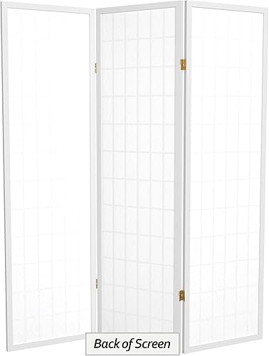 Miniatura 7 de Oriental Furniture Pantalla Shoji para ventana de 5 pies de alto color blanco 3 paneles