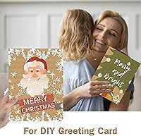 Vista 5 de 24 hojas de cartulina marrón 8.5 x 11 papel kraft, Goefun papel de cartulina de 80 libras para impresora, papel para invitaciones, menús