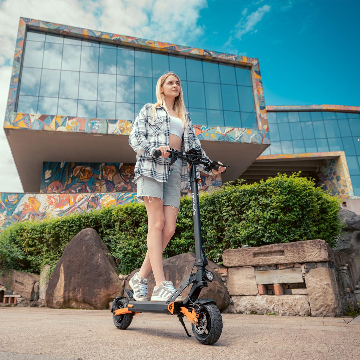 KuKirin G2 | Pro | Más Vendido Patinete Eléctrico 9" Neumáticos Vacío Offroad 48V 15.6Ah ≤58km Autonomía IP54 Doble Freno Disco LED Pantalla Ajustable Plegable Suspensión Total