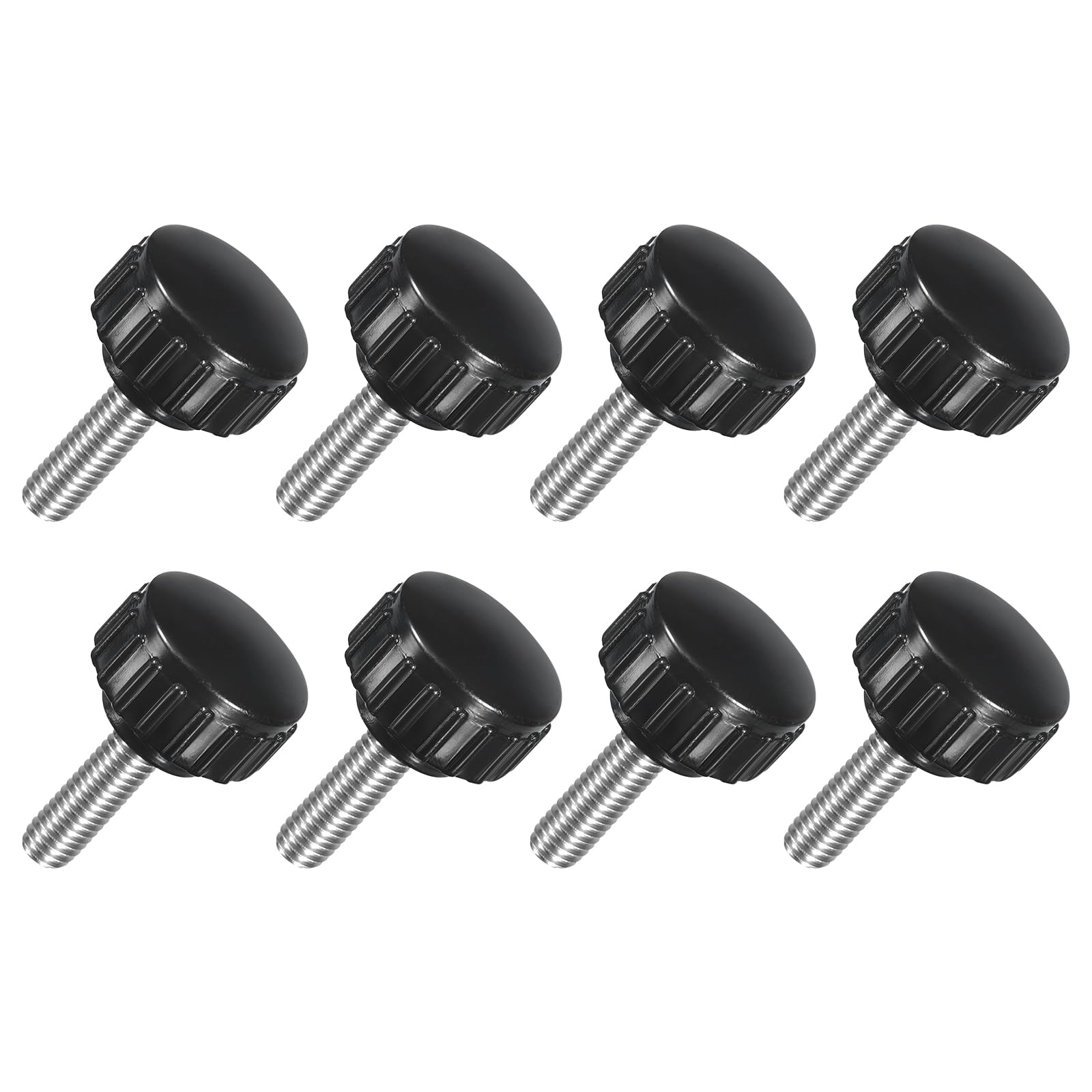 Bouton de serrage moleté M5 x 15 mm inox 304, vis de pression manuelle pour machine industrielle