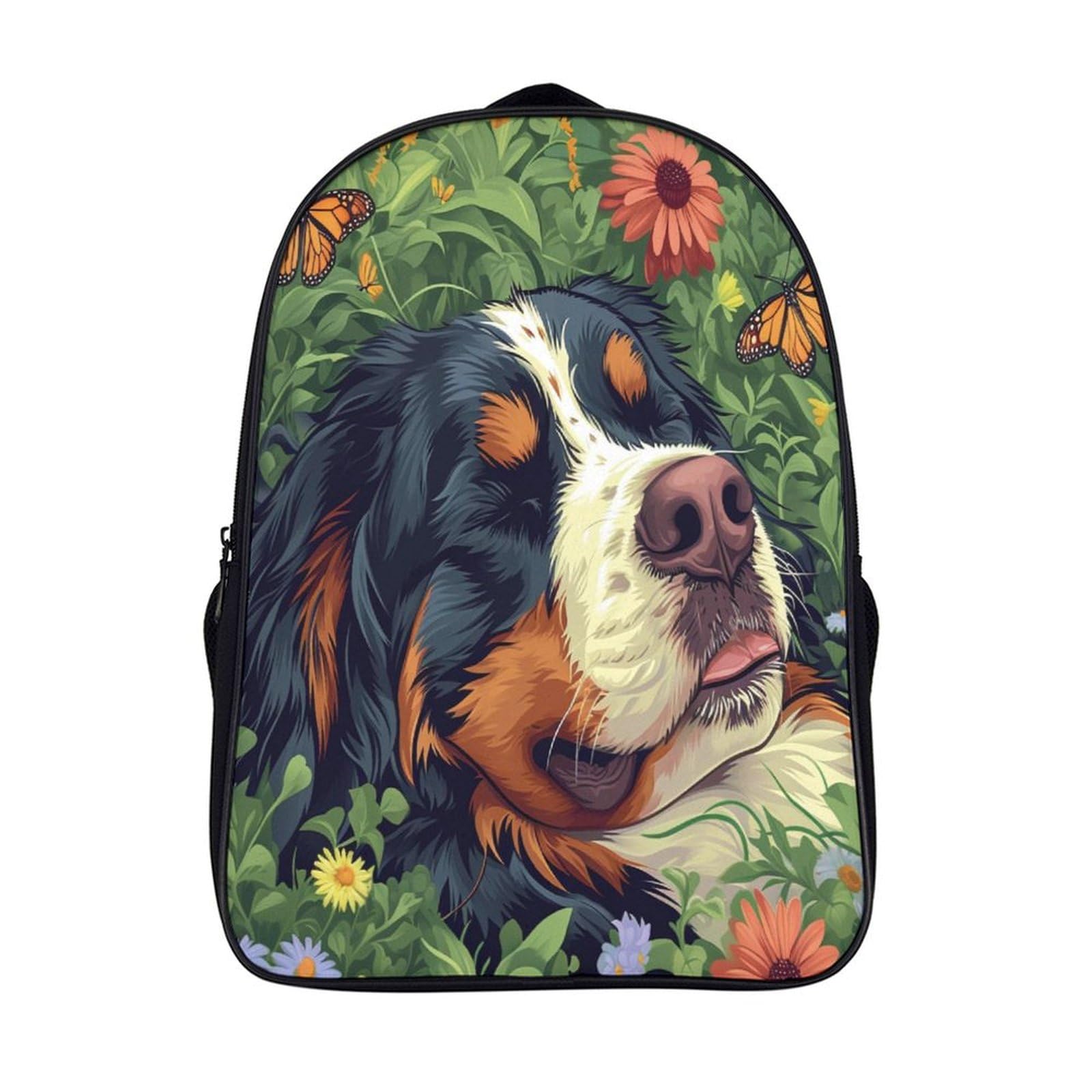 Mochilas escolares para niñas y niños con relieve 3D de perro y tres piezas para clase 7
