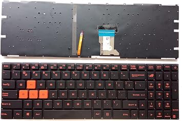 Laptop Replacement Keyboard US for ASUS GL502 GL502V GL502VM GL502VT GL502VY Without Frame,Backlit,No TrackPoint