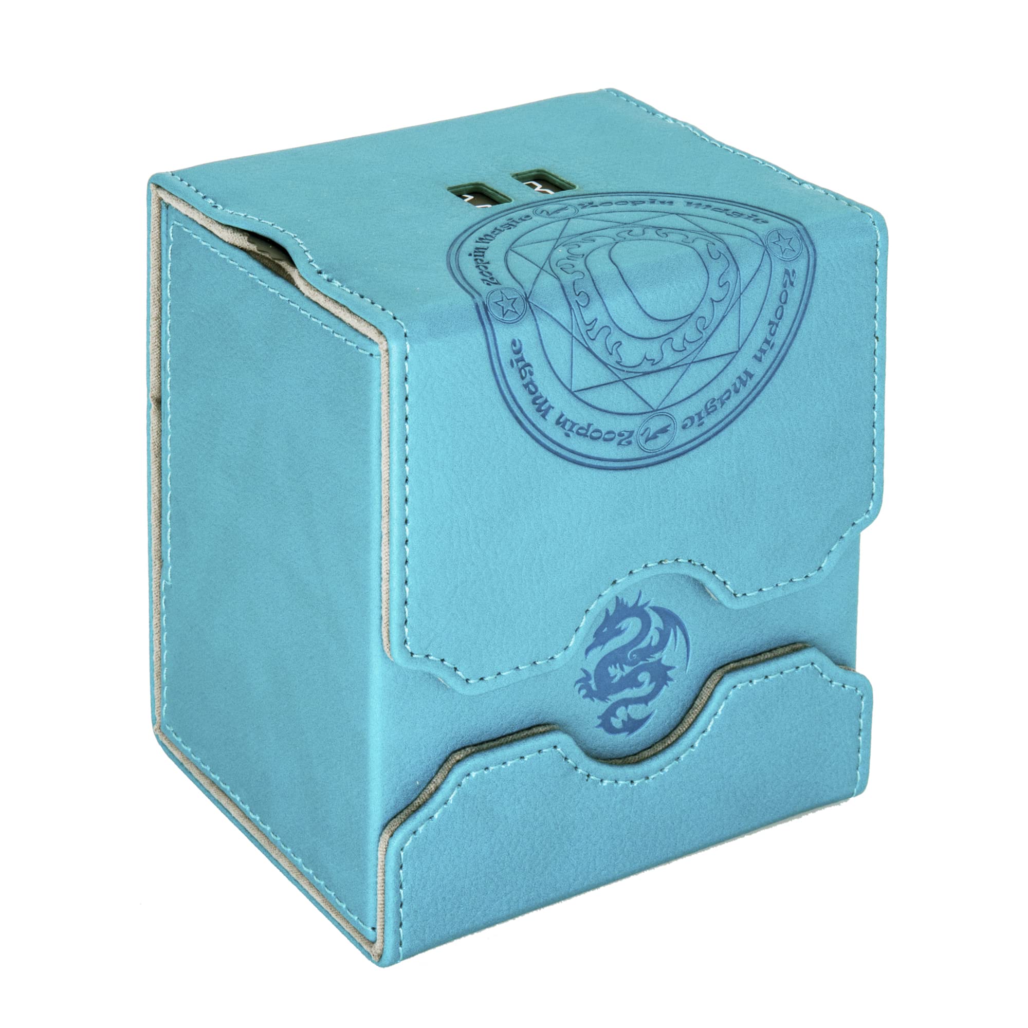 Amazon.com: Zoopin Leather Deck Box with Built-in Spinning Life