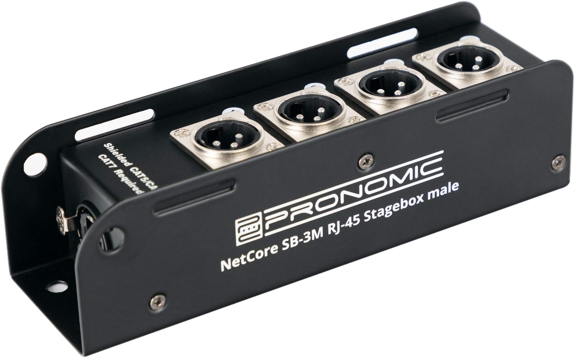 Pronomic NetCore SR-3M Multicore-Rackbox M/M Dual - Rackeinheit mit 2x 4 XLR-Buchsen (male) und 4x RJ45 Buchse - zur Übertragung analoger oder