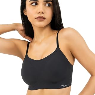 B’There Women’s Full Coverage Seamless Scoop Neck Bra | Non-Wired Everyday Comfort with Back Closure | Perfect for Layerin... Price In India